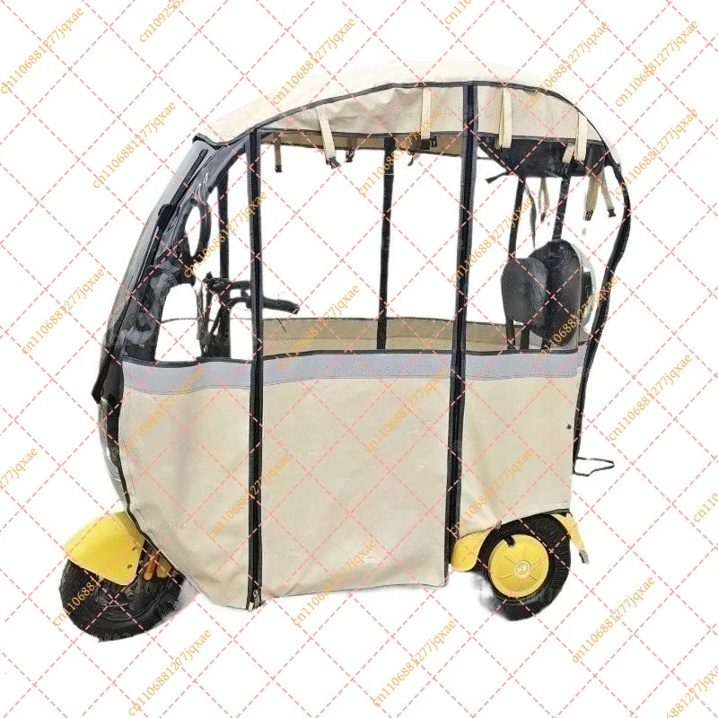 Heavy-Duty Rain & Thermal Insulation Curtain for Sheds, Surrounding Protective Cover (Not for Tricycle/Electric Tricycle Sheds)