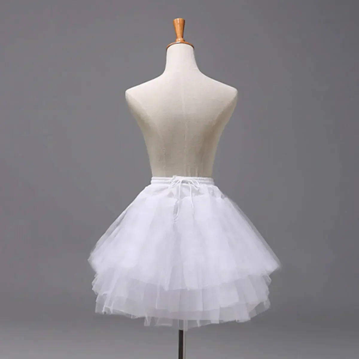 New Style Fresh Looking Flower Girls Net Underskirt 3 Layers Crinoline Slip Wedding Dress Short Skirt