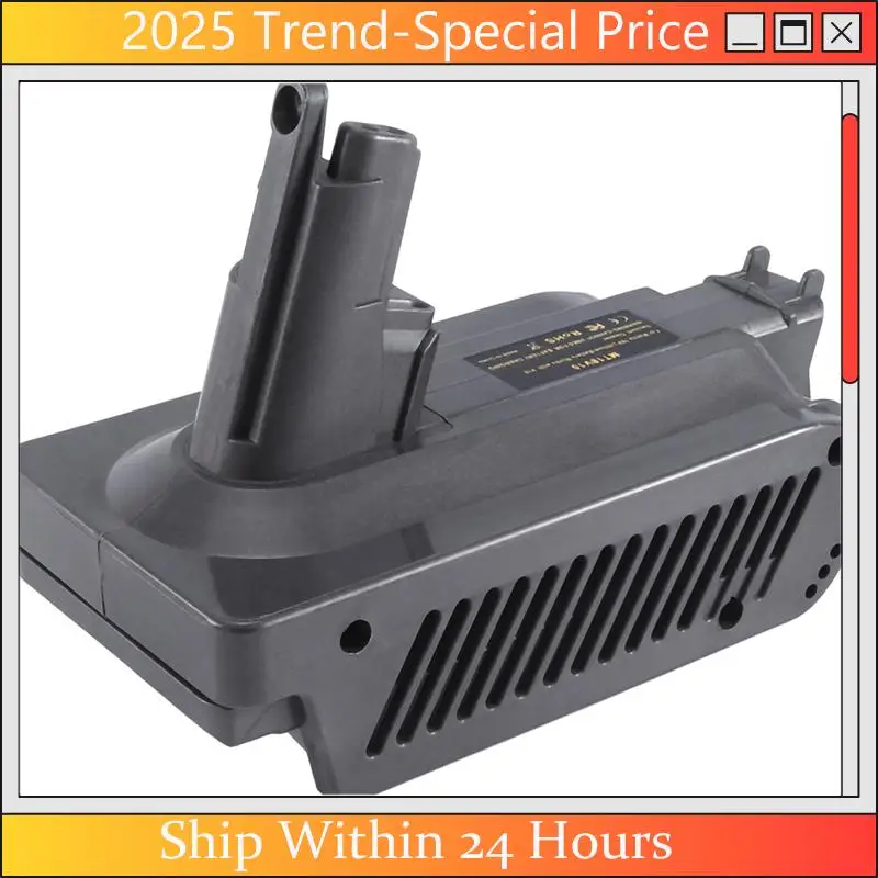 

The New Battery Adapter For 18V Li- Battery Convert To For Dyson V10 Vacuum Cleaner MT18V10 Durable Easy Install