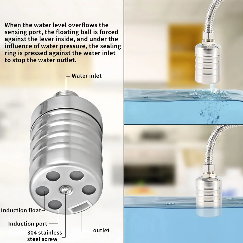 

Stainless Steel Floating Ball Valve Automatic Water Level Control Valve Float Valve Water Tank Water Tower Shutoff Valve