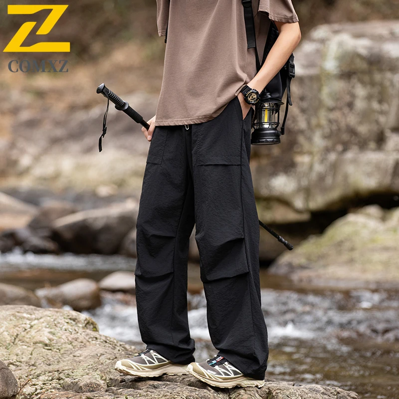 

Men's Casual Pants Summer New Waterproof Quick Drying Breathable Hiking Straight Leg Pants Outdoor Camping Travel Men's Pants