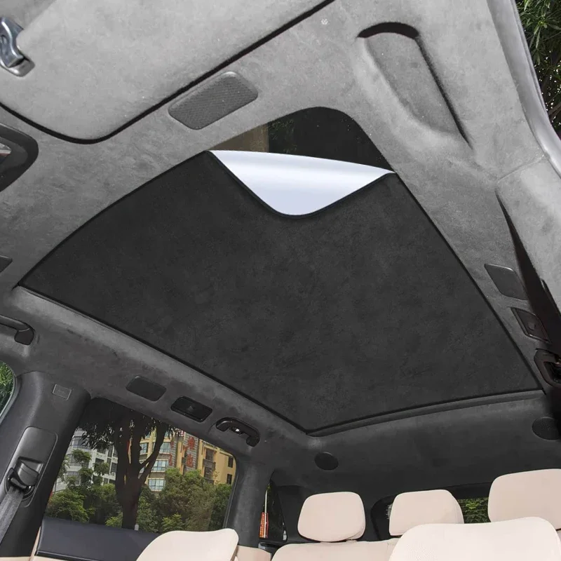 Car Suede Fabric Electrostatic Adsorption Sunroof Sunshade For EXEED EXLANTIX ET 2025-2027 Auto Anti-uv Heat Insulation Skylight