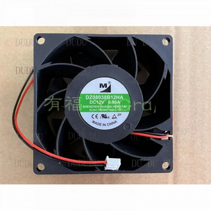 D  1X 2-pin dual ball high air volume industrial fan 8038 12V 0.90A 10.8W 6200RPM