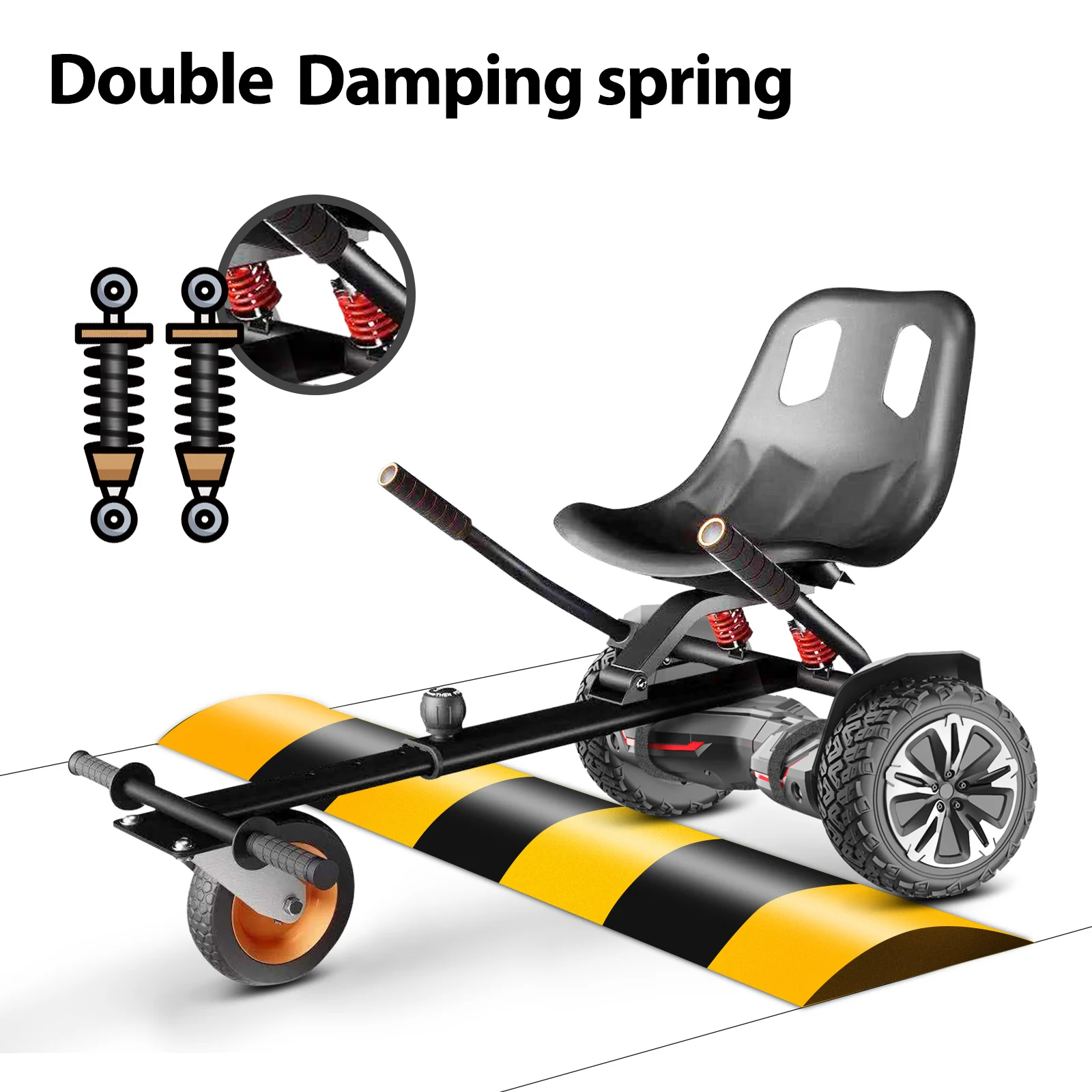 GYROOR Double Steel Pipe Shock Absorption Hoverkart 5