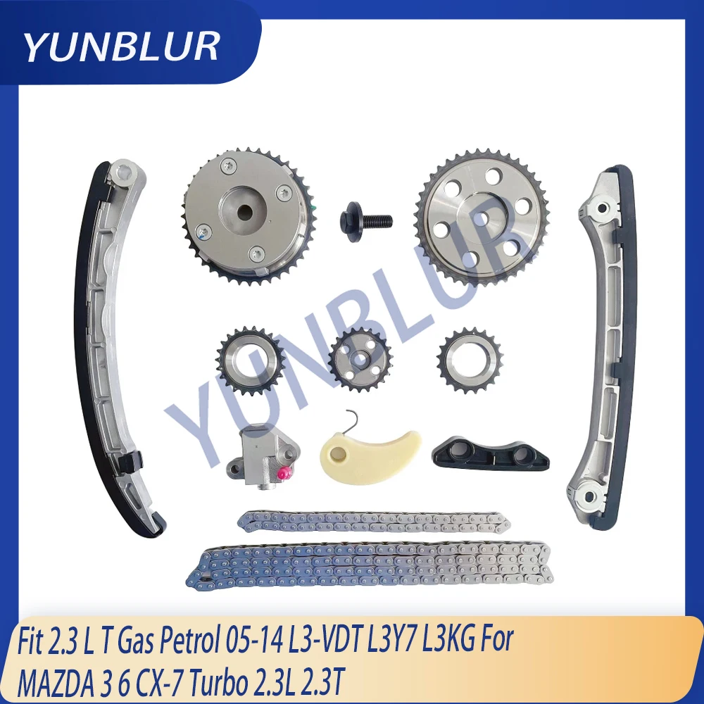 

Engine Part Timing Chain Kit & VVT Fit 2.3 L T Gas Petrol 05-14 L3-VDT L3Y7 L3KG For MAZDA 3 6 CX-7 Turbo 2.3L 2.3T