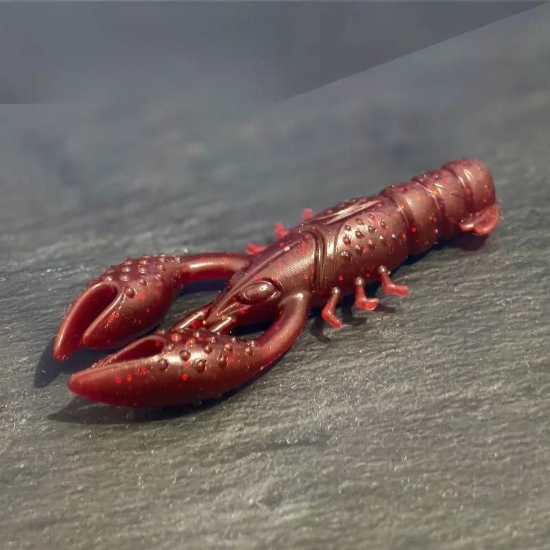 6 Stück schwimmende künstliche Krebs-Softköder (Wackel-Garnelen) 6,5 cm, Garnelen-Imitat-Köder zum Back-Trolling auf Mandarinfische – Detail 8