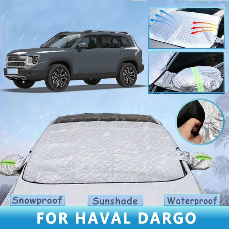 

Thickened Car Now Sunshade Windshield Cover With 5/9 Magnets UV Protection Anti Snowboard Sunlight for HAVAL DARGO