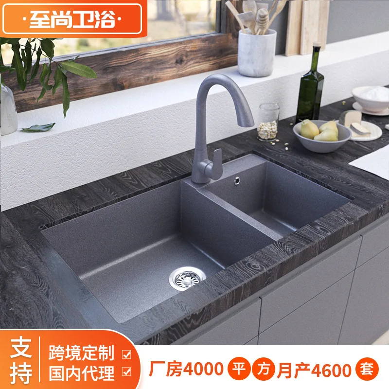 stone vegetablekitche double sink, undercounter vegetable sink, -style sin, custom matte texture