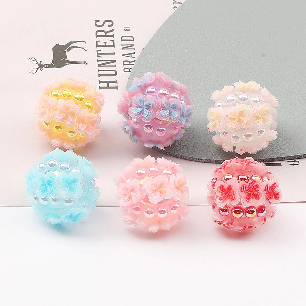 

Cordial Design 30Pcs 20*20MM Acrylic Bead/Hand Made/Jewelry Findings & Components/Rhinestone Effect/Round Shape/DIY Fancy Bead