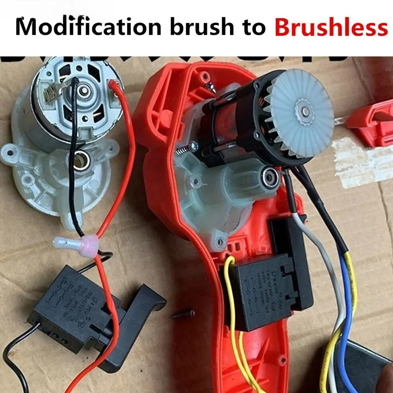 High-strength Tempered Glass 1Pc Brushless Motor Replacement For 4/6/8 Inch Electric Chainsaw Upgrade Power Tools Accessory