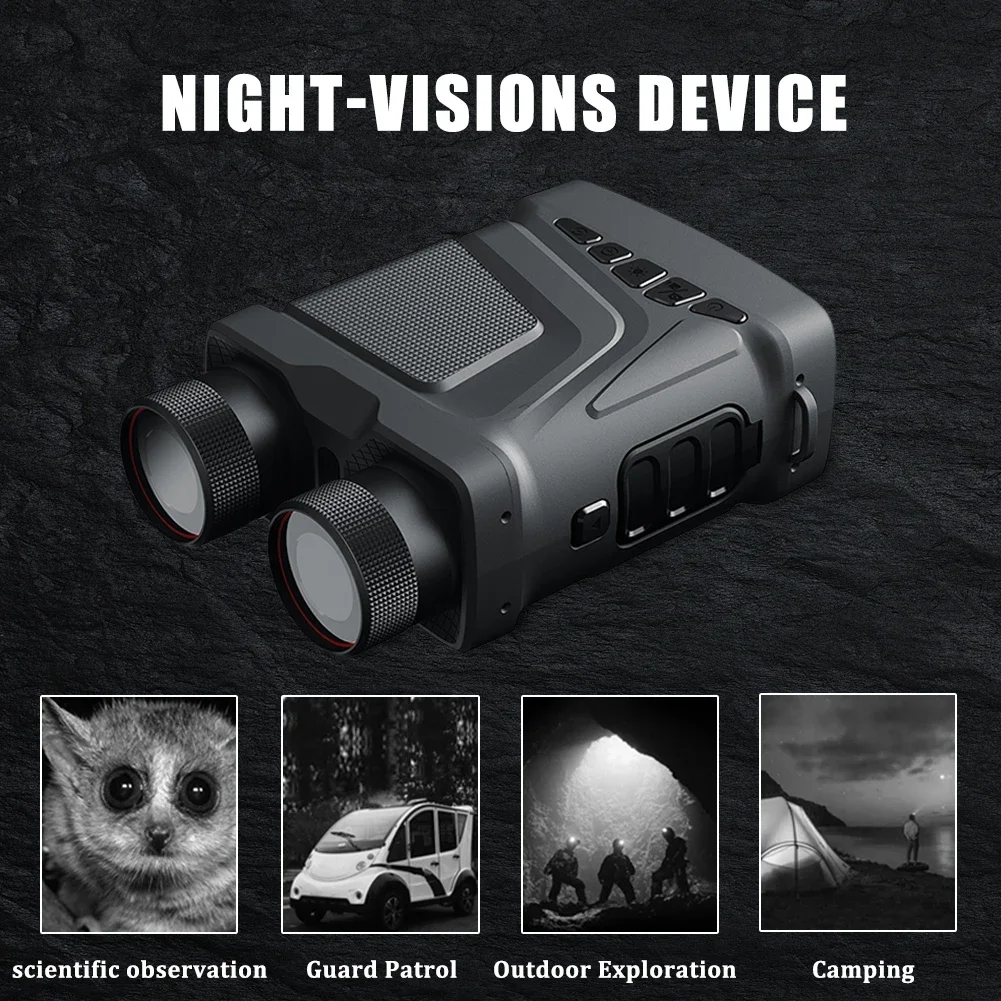Professional 300M Night Vision Device R12 5X Zoom Digital Infrared Binocular Telescope for Hunting Camping