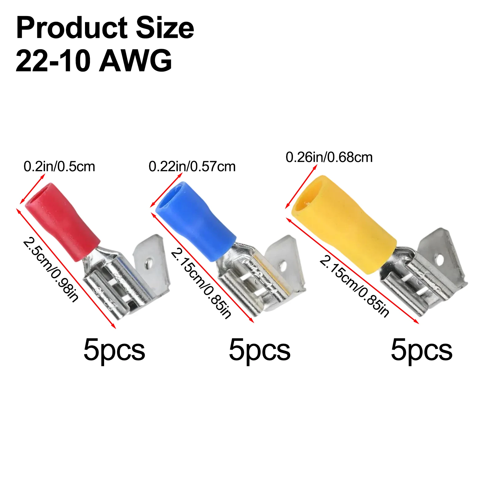 For Electrical Maintenance Blue For 16-14 AWG Electrical Crimp Connectors Enhanced Safety Features High Temperature Resistance
