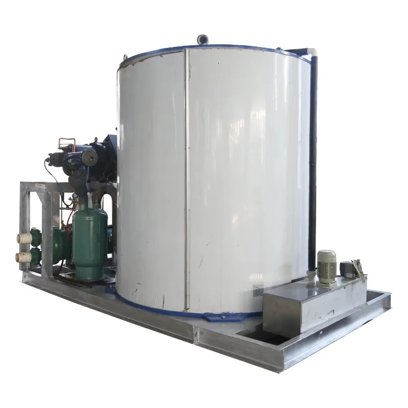 Sea Water Flake Ice Machine On Land Or Vessel Use Stainless Steel Ice Maker For Deep Sea Fishing Boat Heavy Duty