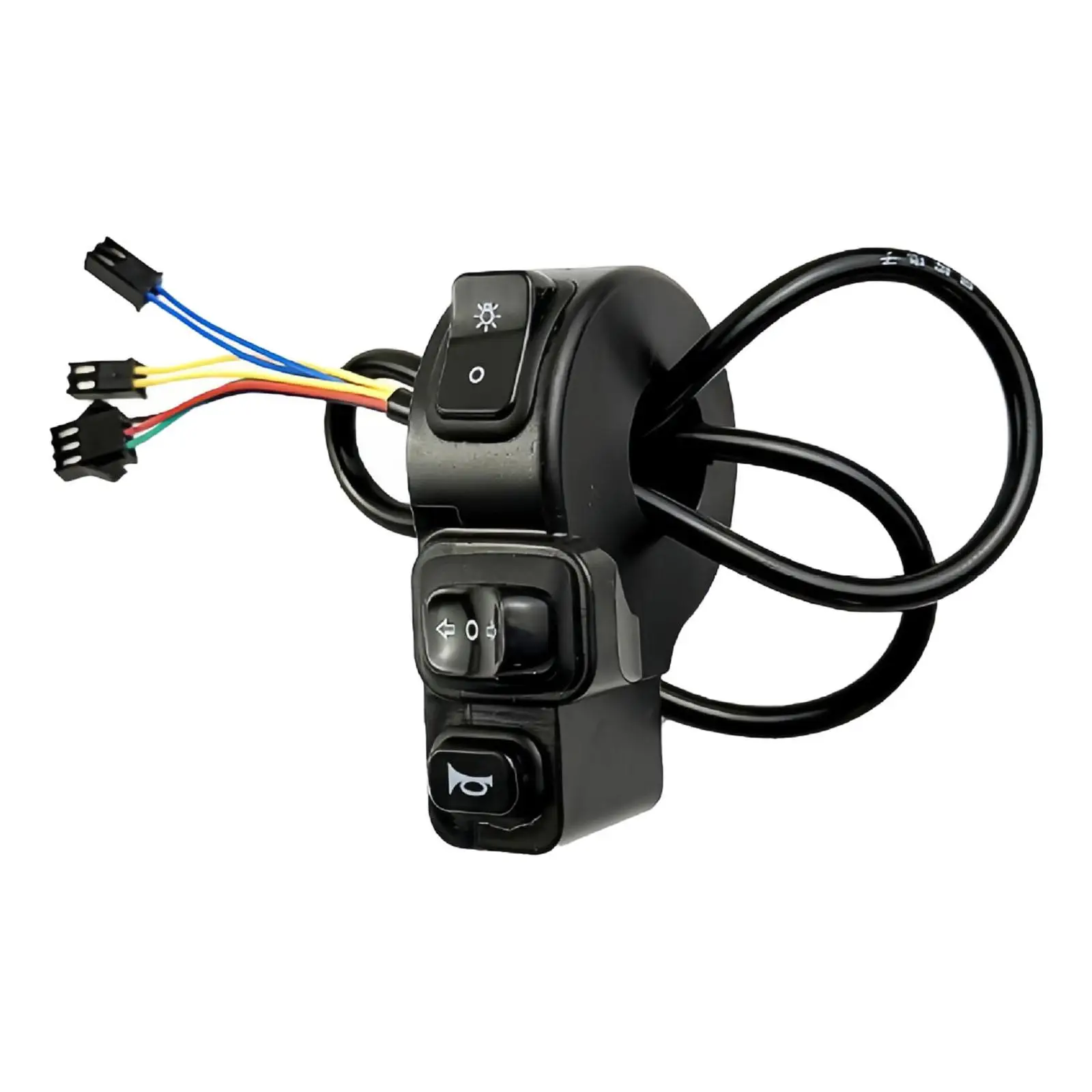 

Versatile Ebike Handlebar Control Switch Waterproof Plastic Conversion Switch Bike Switch for Electric Bicycle Headlight Horn