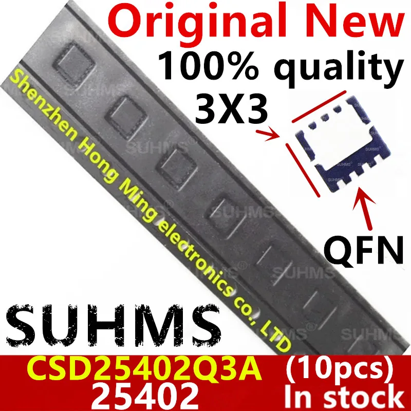 

(10piece)100% New 25402 CSD25402 CSD25402Q3A QFN-8