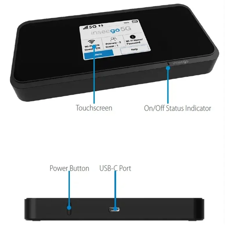 Imagem -04 - Inseego Mifi M2000b 5g Hotspotands 4g Lte n2 N41 N66 N71 Bandas Cat 22 1234578121314 520 25