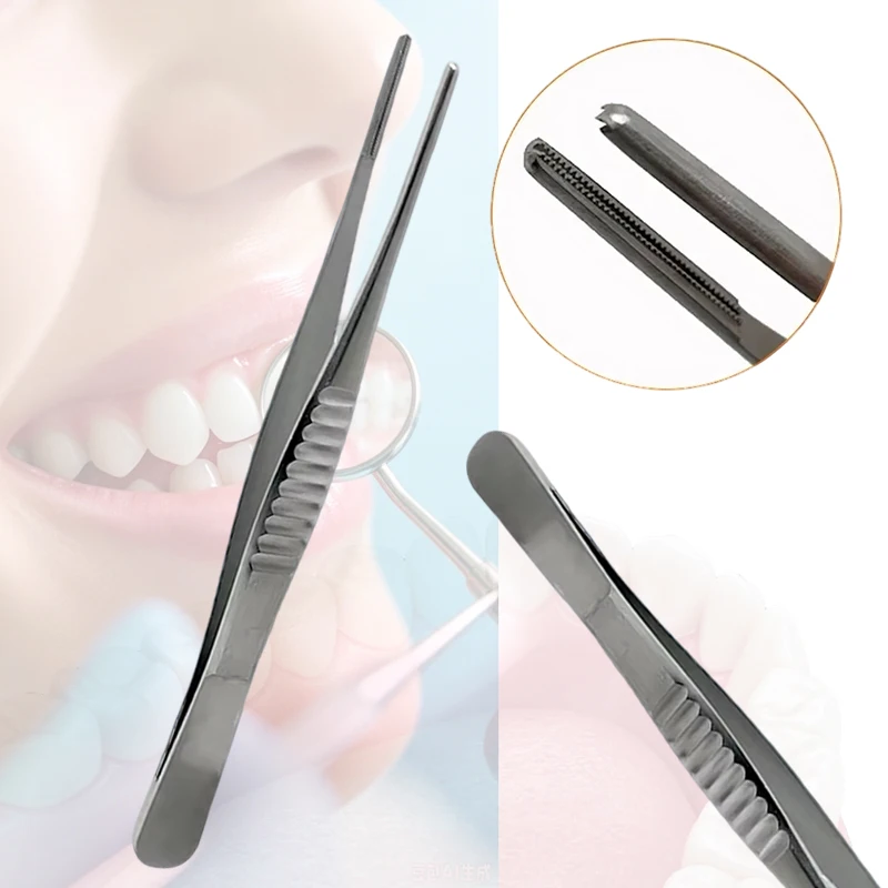 Debakey Atraumatic Forceps Autoclavable Vascular Tissue Surgical Tweezers Serrated