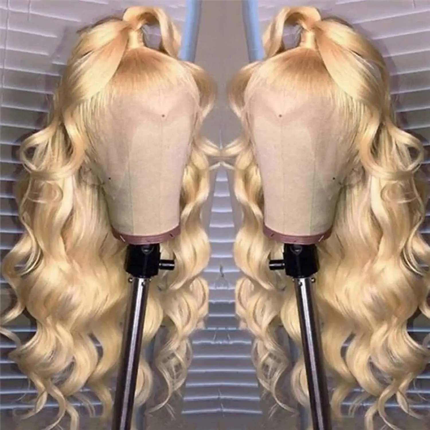 Rosabeauty 613 HD Transparent Body Wave 13x6 Blonde Lace Front Human Hair Wigs 250 Density 13X4 Frontal Wig Preplucked For Women