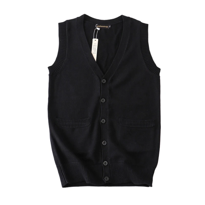 Giappone JK Maglione Uniforme scolastica Giacca multicolore Studenti Primavera e autunno Maglione cardigan senza maniche uniforme scolastica con scollo a V