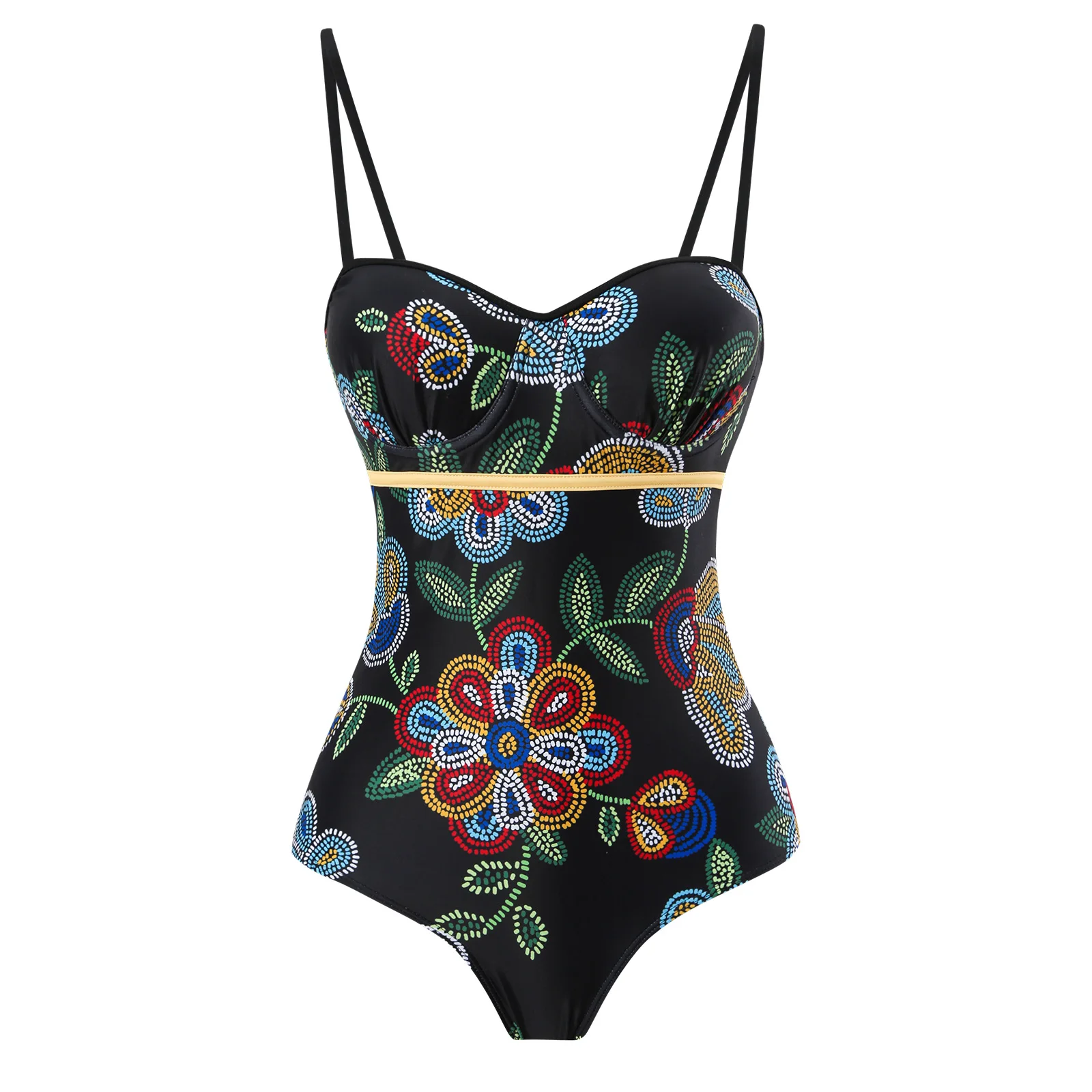 2026 Printed Swimsuit Women One Piece With Beach Skirt Push Up Swimwear Bathers Bathing Suit Beachwear Swimming Summer Bodysuit