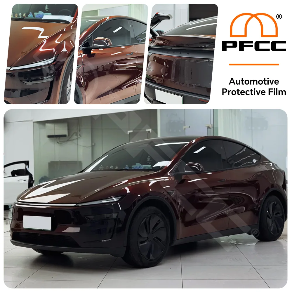 

Matte Clear Pre-cut PPF For Tesla Model Y Juniper 2025 2026 TPU Paint Protection Film Car Body Anti-Scratch Cover 9Mil Clear Bra