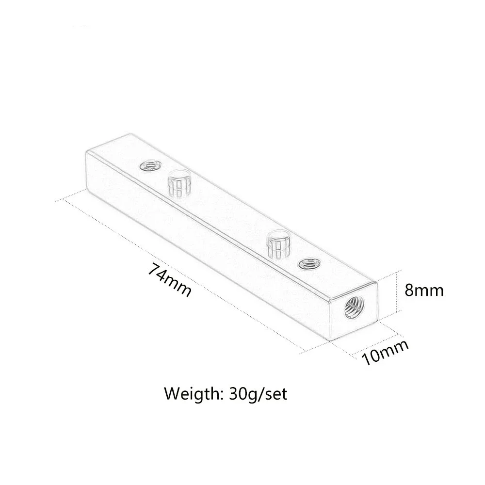 Suporte de montagem do motor de alumínio para RC Crawler, acessórios para HPI 1/8, SAVAGE X, XL, SS, 3.5, 4.6, 4.6, RTR, 5.9, 8x10x74mm, #86079, #86386, 2 PCes