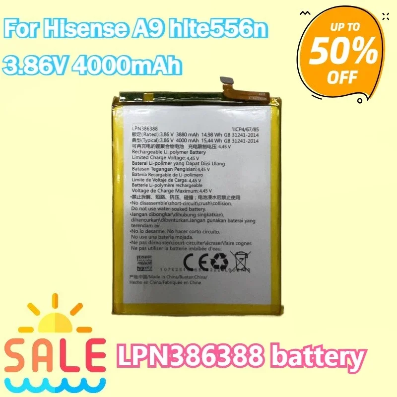 

4000mAh LPN386388 Battery for Hisense A9 hlte556n
