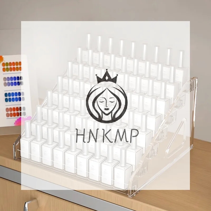 Acrylic Tabletop Display Rack Transparent Multi-layer Nail Polish Display Stand Lipstick Storage Box Nail Salon Cosmetic