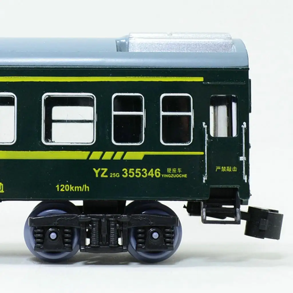 HO Scale Retro Train 1 87 Model Train Toy Plastic Passenger Car Kit Classic Miniature for Home Decor