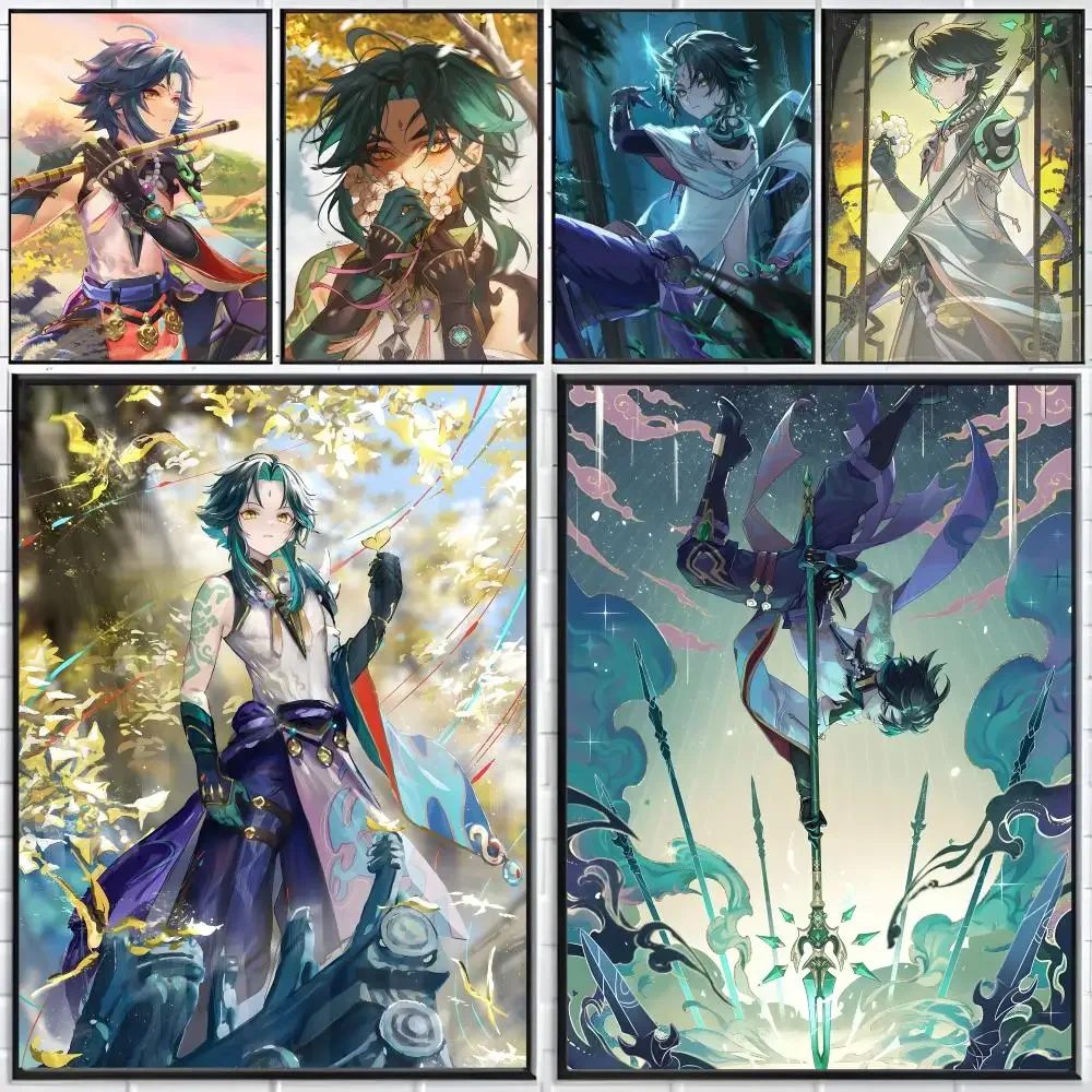 Hot Game G-Genshin I-Impact X-Xiao Handsome Poster Distinct Home Decor Concepts Chic Indoor Art Pieces