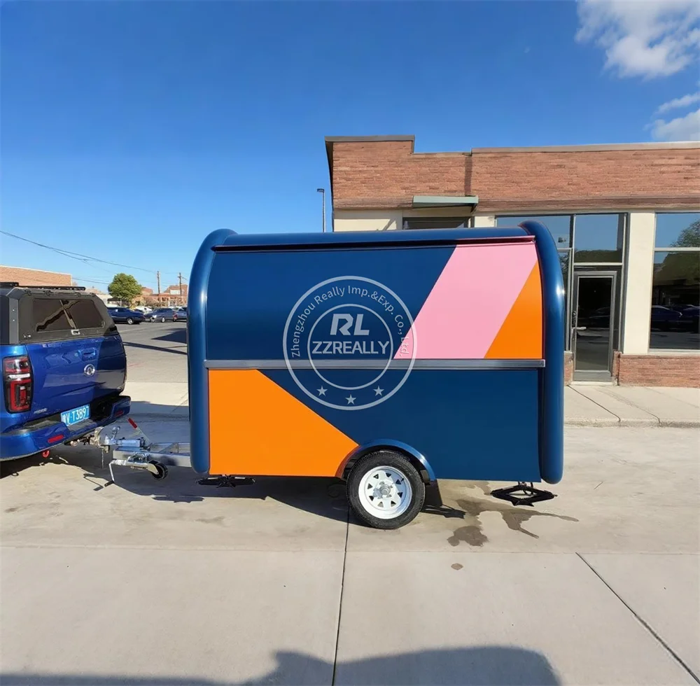 

Настраиваемый уличный прицеп для еды, мобильный уличный грузовик для барбекю, гамбургеров, мороженого с полным кухонным оборудованием