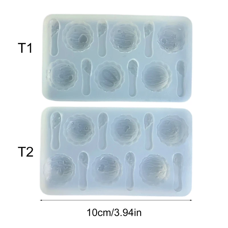 Epoxy Mold Ice Cream Ball Silicone Mould Epoxy Resin Mold for Handmade Projects Dropship