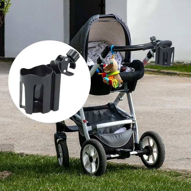 Bike Cup Holder Handlebar Stroller Drink Holder Non-Slip Quick-Release Bracket For Boating Trips Workplace Desk Bedside Hospital