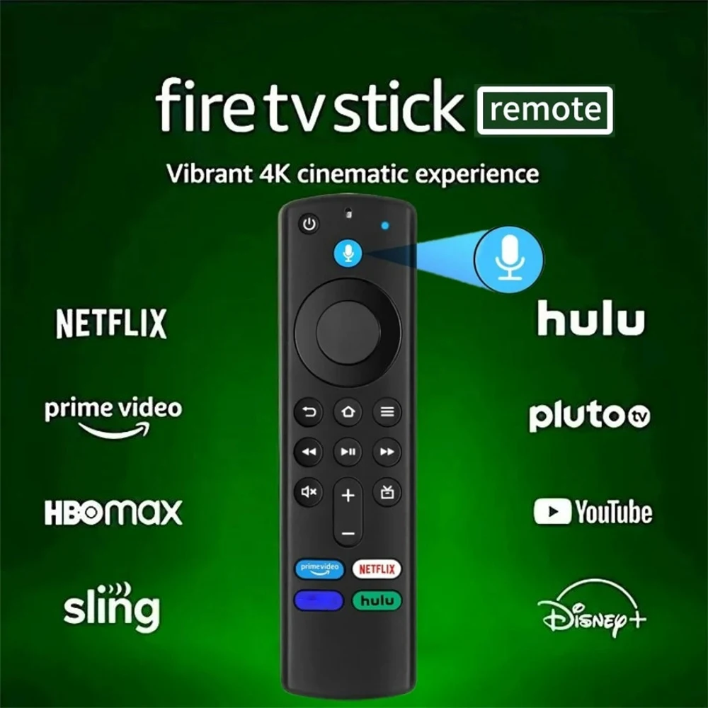 Ersatz-Sprachfernbedienung L5B83G für Amazon Fire TV Stick 3./2. Generation Fire TV Cube 1./2. Generation Fire TV Stick Lite 4K