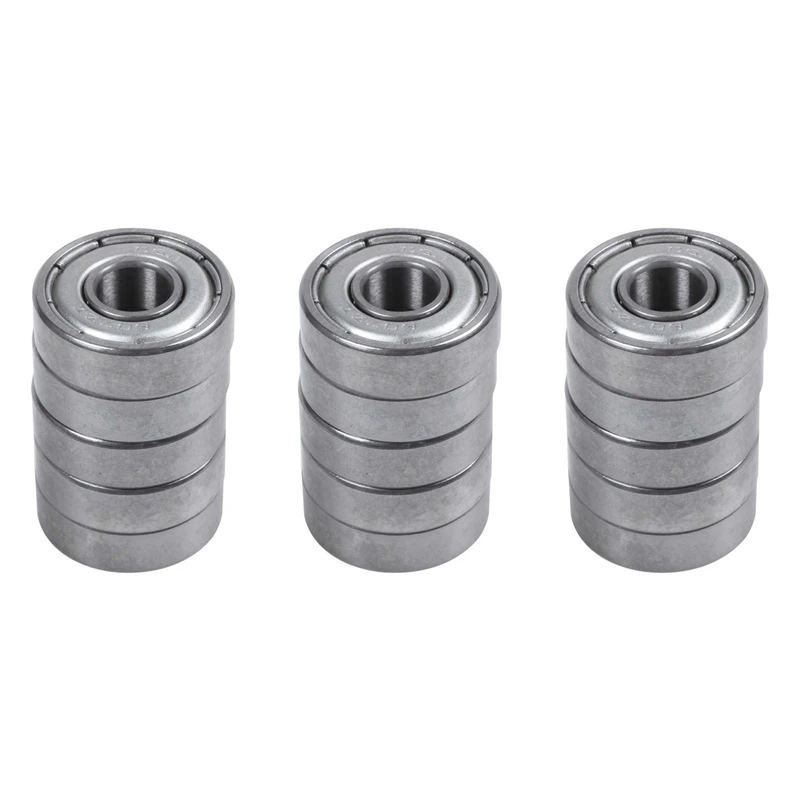 607Z 7 X 19 X 6Mm Double Shielded Deep Groove Ball Bearings 15 Pcs