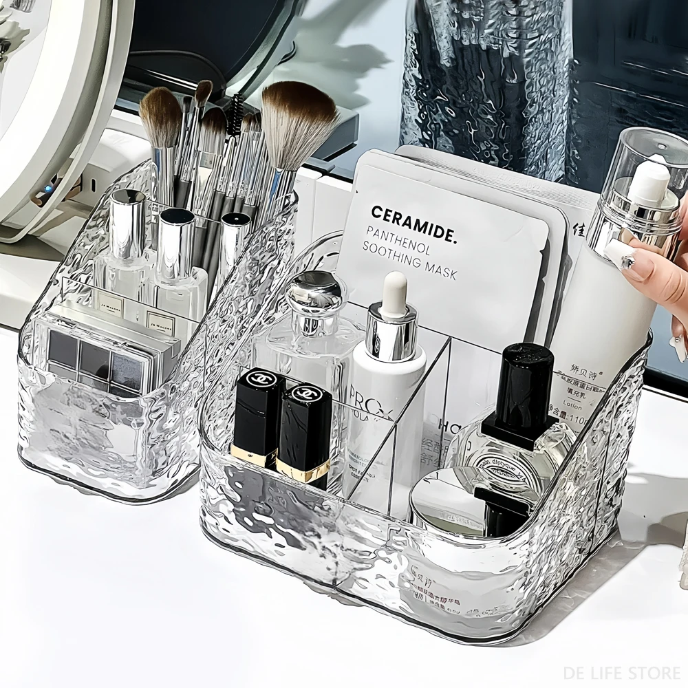 Makeup Storage Organizer Clear Skincare Organiser For Vanity Storage Box For Lipstick Cosmetic Organizer Perfume Holder