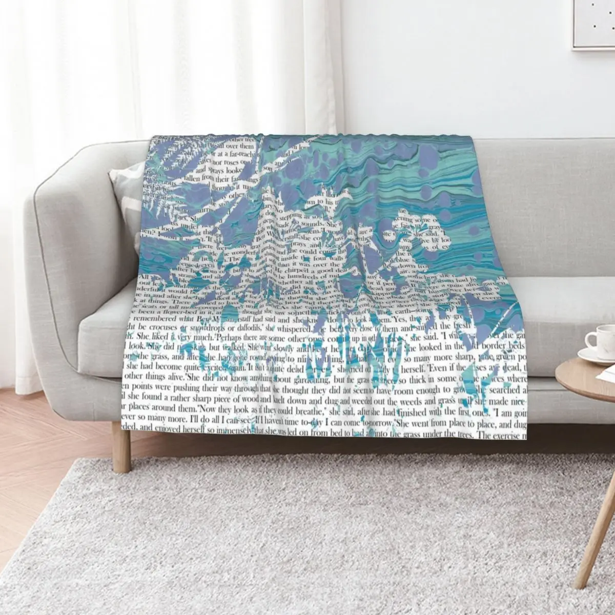 The Secret Garden: Frances Hodgson Burnett Throw Blanket anime Hairy for babies Large Fashion Sofas blankets ands Blankets