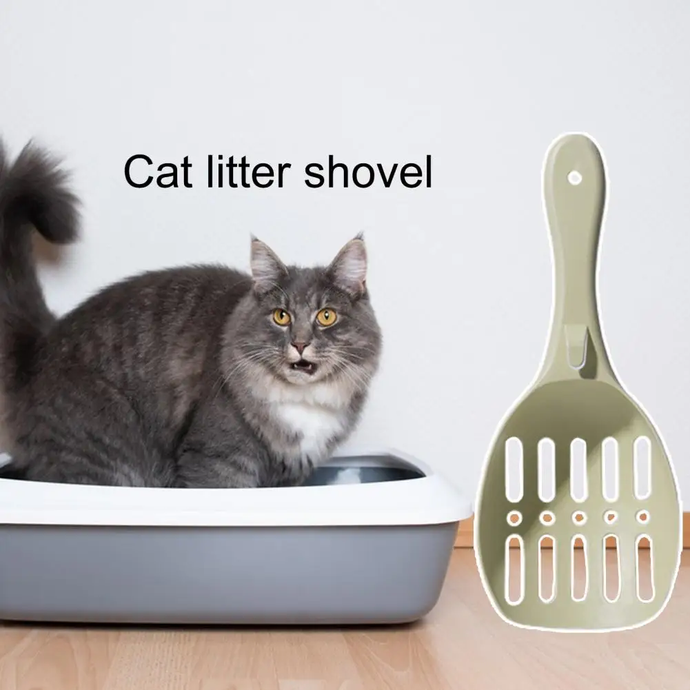 Cat Sand Shovel  Ergonomic Handle   Cat Poop Scoop Pet Cat Toilet Shovel Cleaning Tool