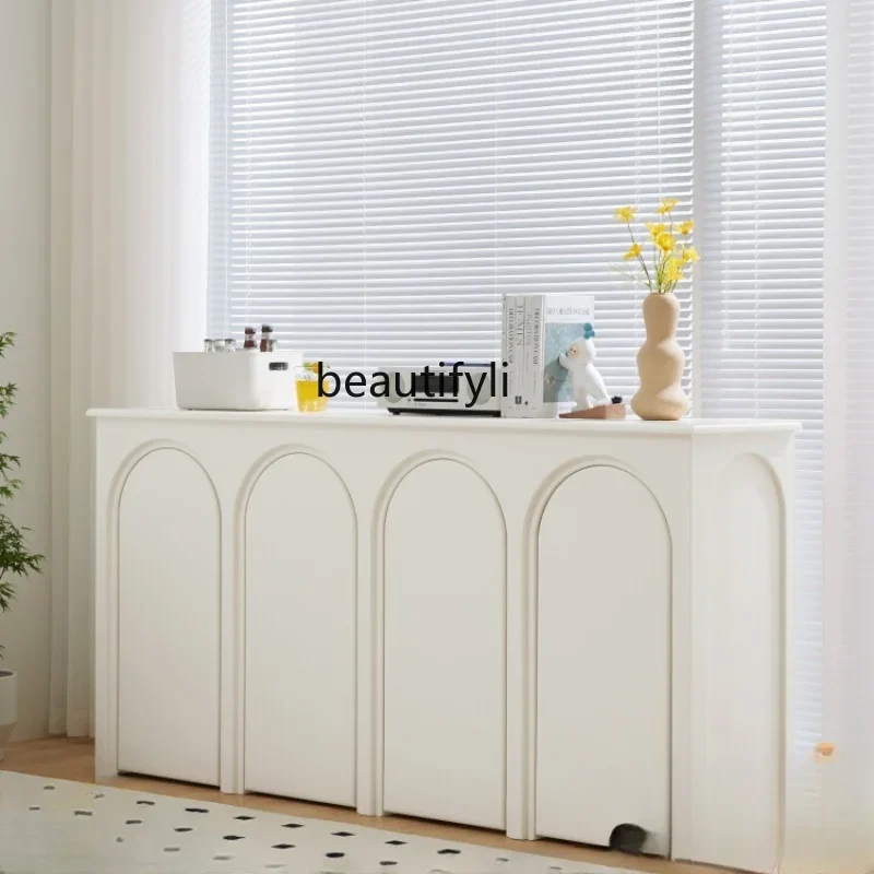 

French Sideboard Cabinet Nordic Locker Curio Cabinet Hallway Cream Ins Storage Retro Simple Tea storage cabinet