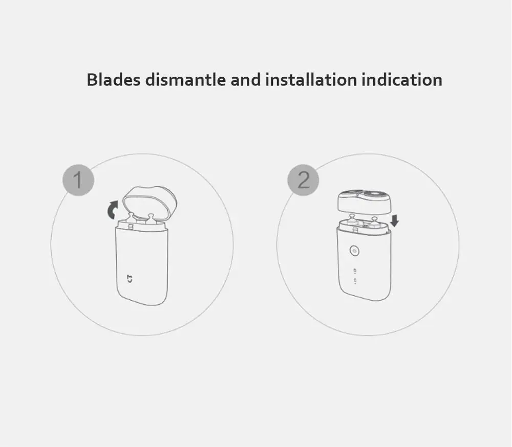 Xiaomi Mijia S100 Elektrisch Scheerapparaat Twin Blade Draagbare Droog Nat Scheermes Baard Trimmer USB Oplaadbare Mannen Scheermessen Machine