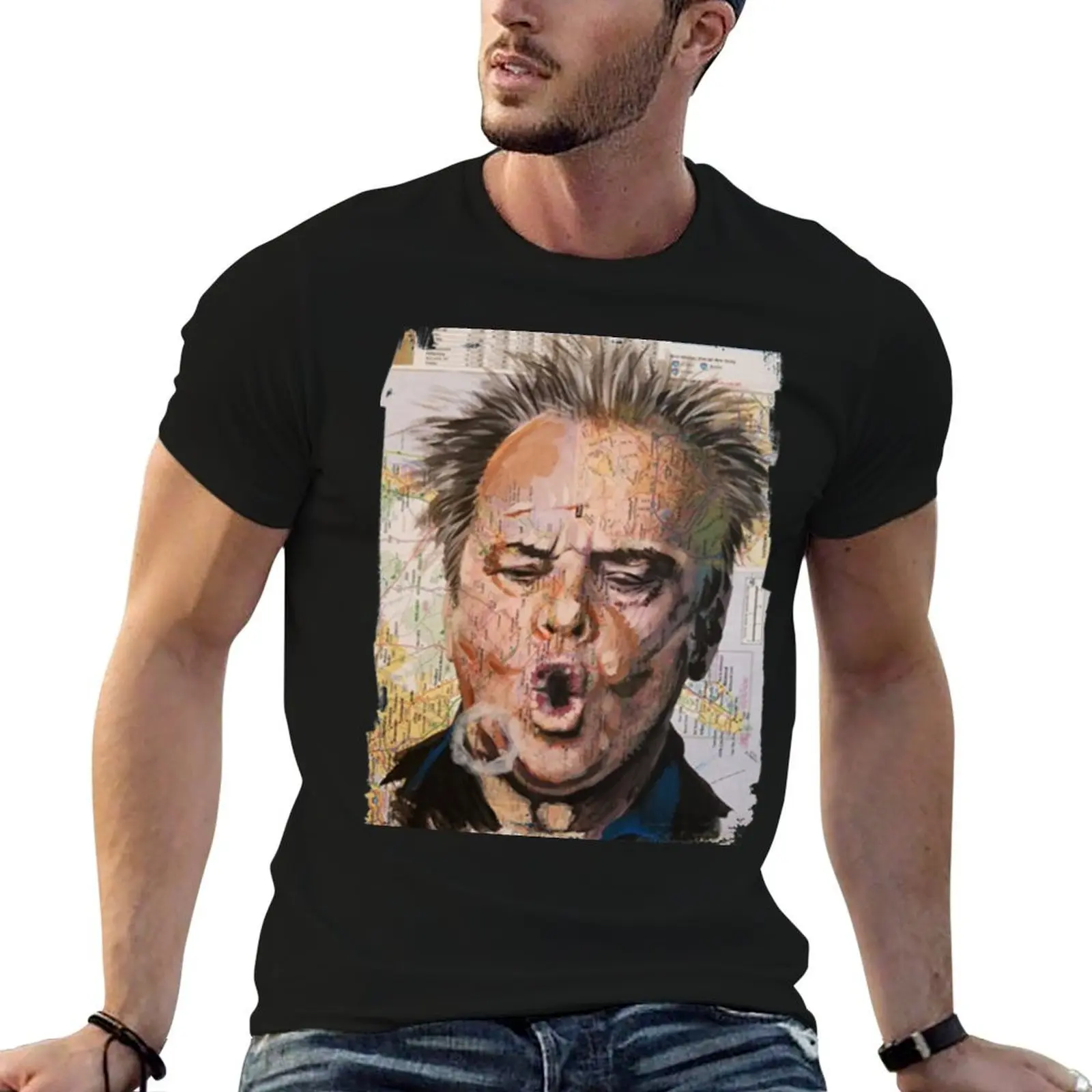 Jack Nicholson from Jers T-Shirt vintage clothes custom t shirt plus size tops Short sleeve tee men