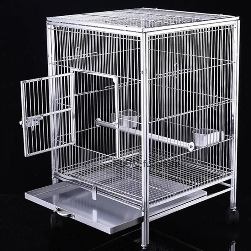 Rabbit Pet Outdoor Aviary Bird Cages Aviary Parrots Playground Stainless Steel Bird Cages Quail Huis Tuin Jaula Bird Supplies