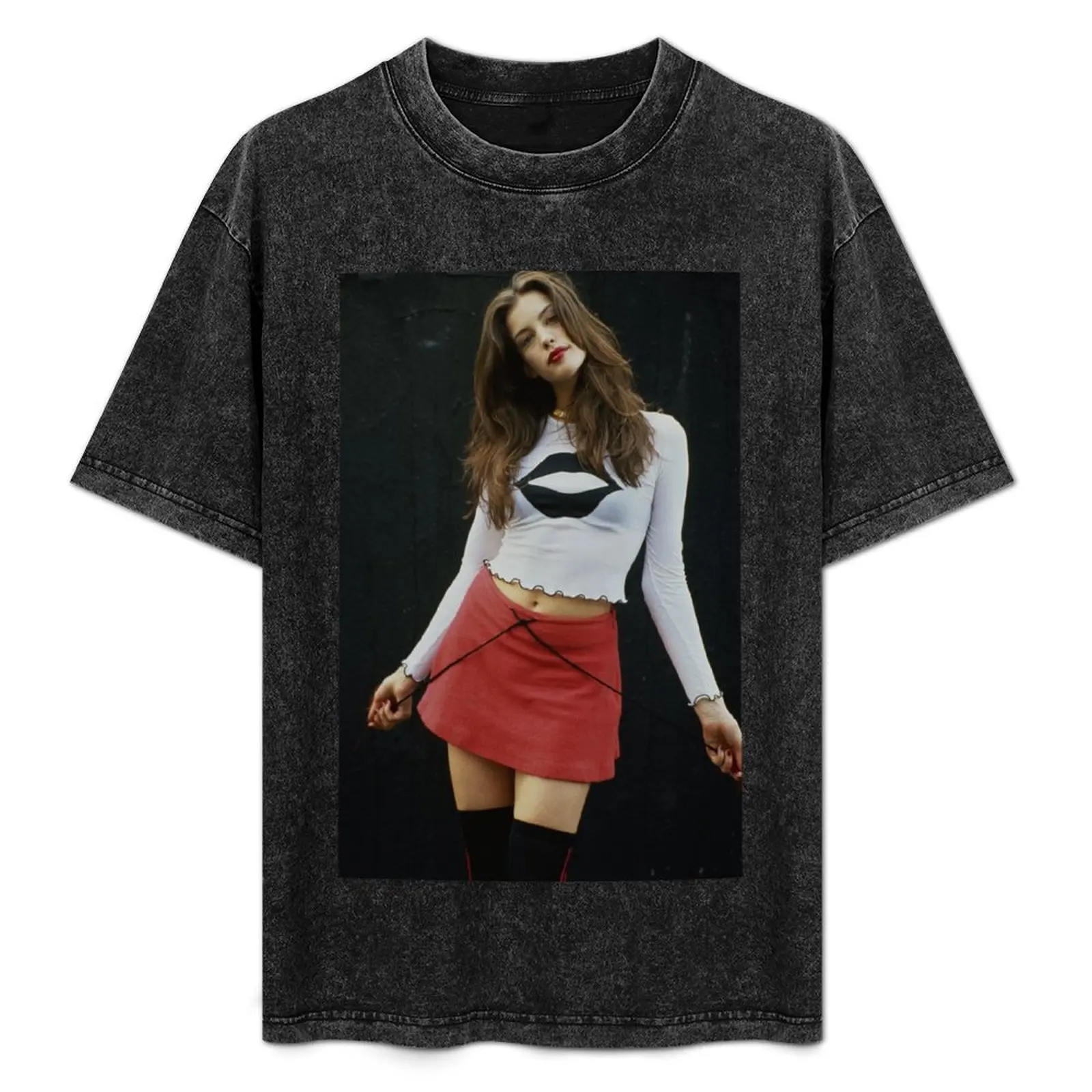 Liv Tyler 90s T-Shirt boys whites kawaii clothes plain white t shirts men