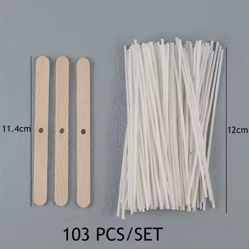 Smokeless Candle Wicks 2.6-20cm Pre-Waxed Cotton Core Wicks with Metal Sustainer Tabs DIY Handmade Candle Making Tools - Image 27