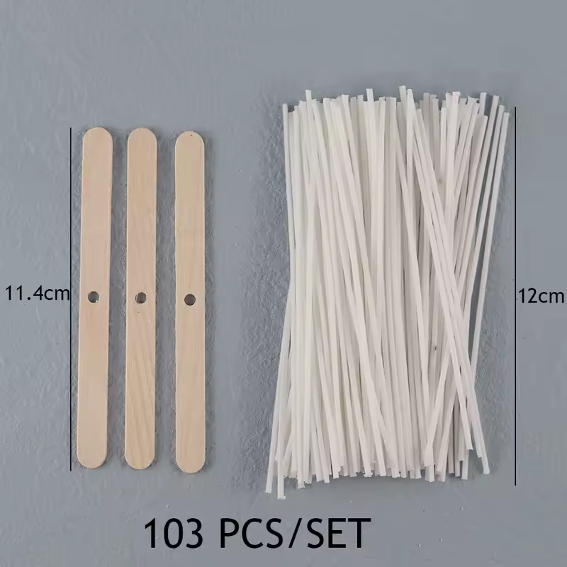 Smokeless Candle Wicks 2.6-20cm Pre-Waxed Cotton Core Wicks with Metal Sustainer Tabs DIY Handmade Candle Making Tools - Image 27