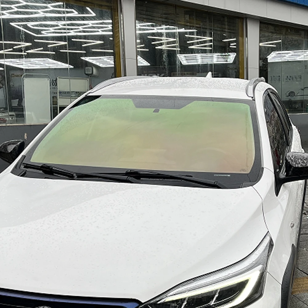 Chameleon Windshield Tint Car Window Foils VLT 75% Solar Protection sticker Windshield Sun Shade Tint Film 50CMx3M