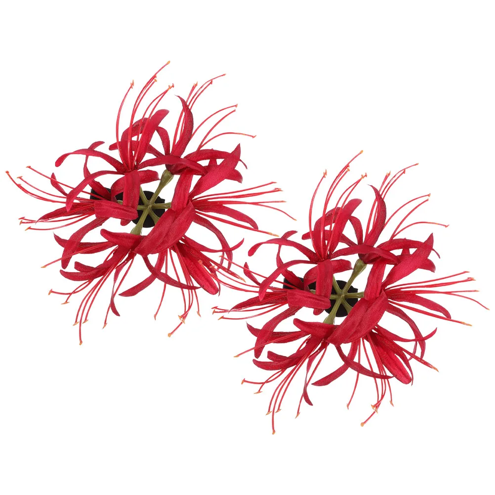 

2 Pcs Stable Materials Durable Safe Reliable Sturdy Structure Versatile Styling HairpinDecoration flower clip hair for women