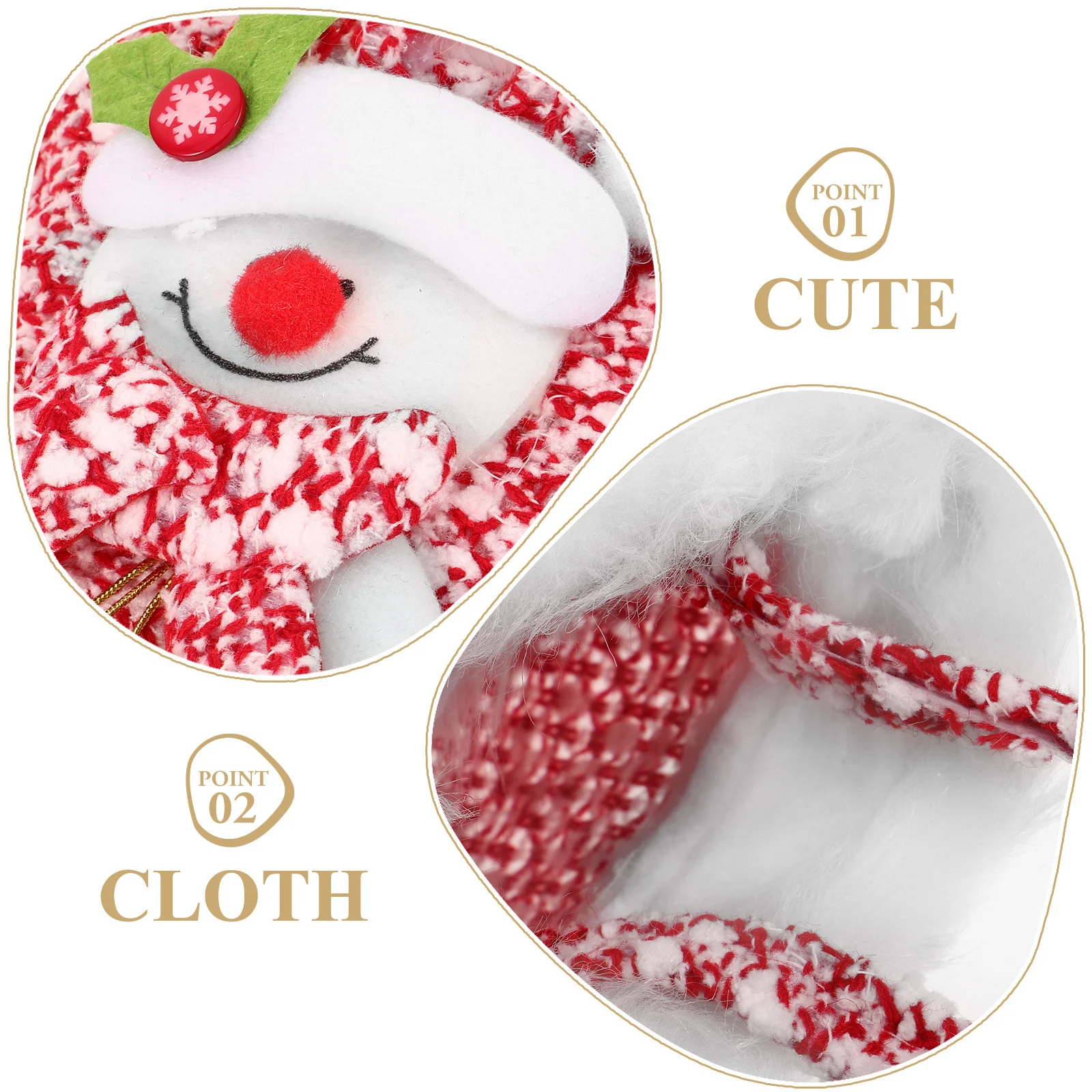 

Christmas Apple Bag Xmas Tote Gift Pouch Festive Party Supplies Reusable Delicate Design Candy Wrapping Christmas Goodie Bags