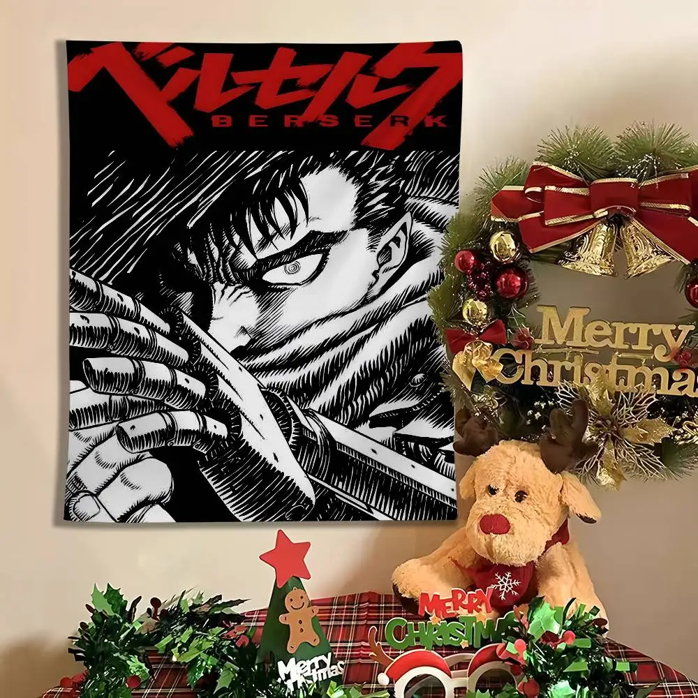 

Classic Hot Anime B-BerserkS Tapestry Wall Hanging Tapestry, Room Decor For Bedroom Living Room Dorm, Home Decoration Gift