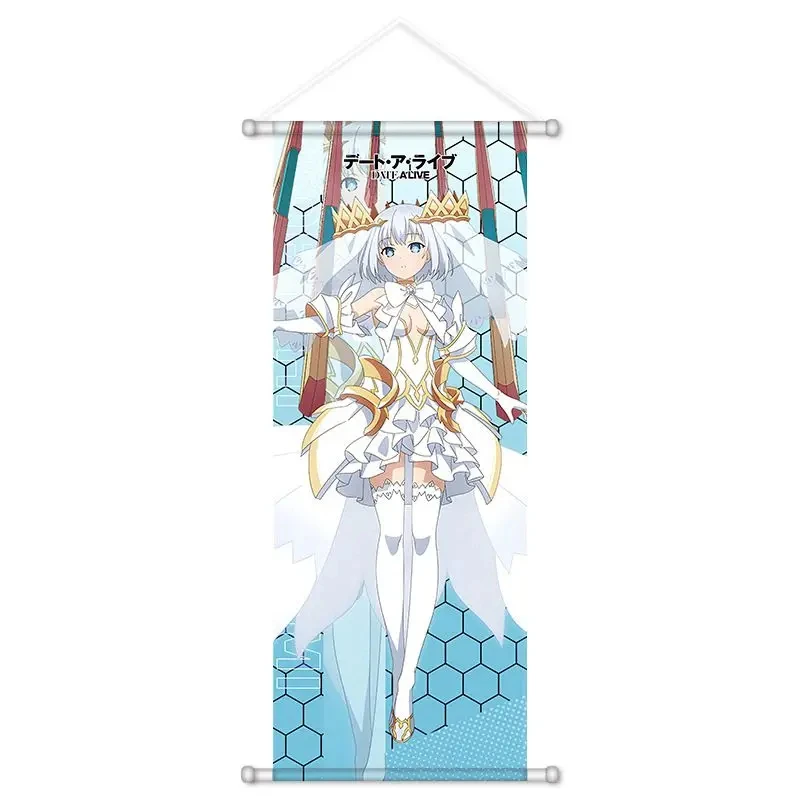 VIKAMA White Angel Crown Dress Girl Wall Scroll, 6 Designs, Wall Decor for Bedroom Living Room Dorm